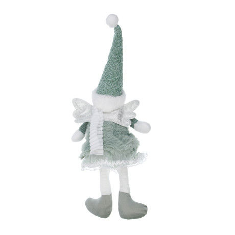 СНОУ БУМ Сувенир Ангелочек 27+11 см, полиэстер, зеленый