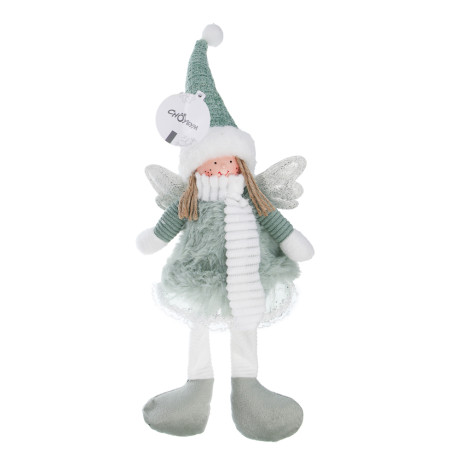 СНОУ БУМ Сувенир Ангелочек 27+11 см, полиэстер, зеленый