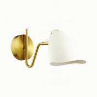 LUMION 4540/1W MODERNI LN21 136 латунь. бел. Бра E14 40W 220V 155x310 MADISON