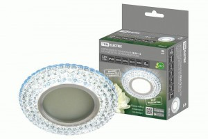 TDM Св-к св/д встр. СВ 03-12 MR16 50W G5.3 LED подсветка 3W зеркальный/хром SQ0359-0141