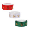 Лента для подарков новогодняя, 2,5 см x 2,7 м, полиэстер, арт.3, 6 диз.