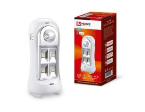 ASD/InHome св-к св/д аварийный СБА 2215DC 4+1LED 600mAh lithium battery DC 9542