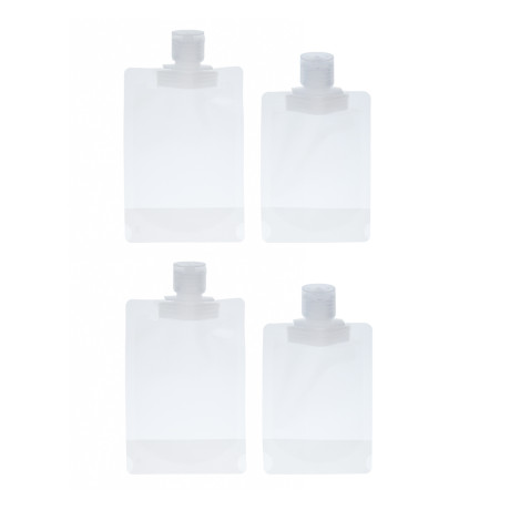 Набор мягких дорожных емкостей 4 шт тм ЮНИLOOK (100 мл х 2 шт, 50 мл х 2 шт)