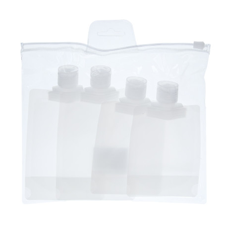 Набор мягких дорожных емкостей 4 шт тм ЮНИLOOK (100 мл х 2 шт, 50 мл х 2 шт)