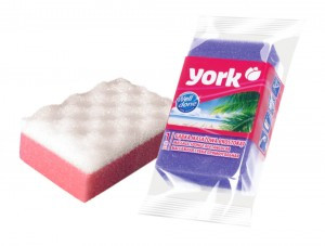 Губка для тела (поролон+массажный слой,прямоугольник) Прямоугольник 13*8*5см, 011040/York