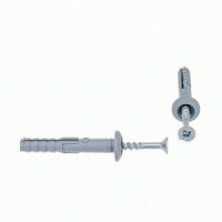 Kranz Дюбель-гвоздь грибовидный бортик, полипропилен 6х40мм, пакет (100 шт/уп) KR-02-3621-001