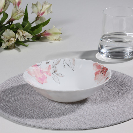 MILLIMI Роселла Салатник, опаловое стекло, 16.5см