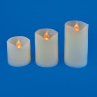 Uniel св-к св/д Свеча, набор из 3 шт. (CR2032 в/к) 100x50 ULD-F060 WARM WHITE CANDLE SET3