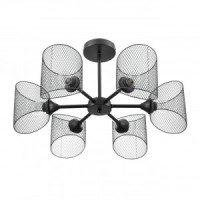 LUMION 8238/6C COUNTY LN25 черн., мет. люстра Е27 6x60W 220V TIDINA