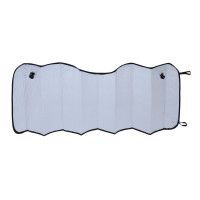 ЕРМАК Шторка солнцезащитная на лобовое стекло, 130х60см, серебристая, 110035L