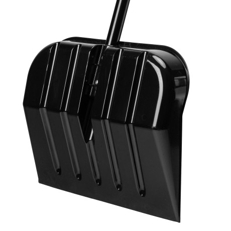 Лопата для уборки снега, поликарбонат, 460х400х1370 мм, стальной черенок, BASE Palisad