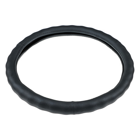 ЕРМАК Оплетка руля, натуральная кожа, цвет черный, размер L