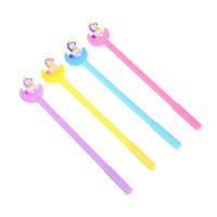 Ручка шариковая синяя в форме единорогов, корпус 17,5 см, 4 дизайна