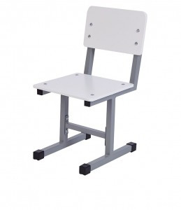 Стул Polini kids City S Ученик, 2 гр., серый-белый