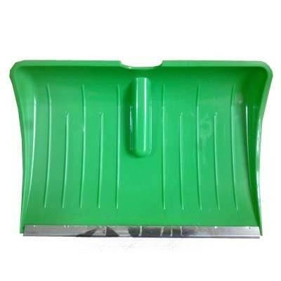 Лопата снеговая пласт с планк 560х400 БУРАН ЛЮКС d36 мм ЗЕЛЕНАЯ (10)