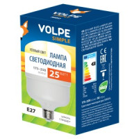 Volpe высокомощн.E27 25W (2200lm 160°) 3000K 2K мат 80x146 (аналог 220W ЛОН) LED-M80-25W/WW/E27/FR/S