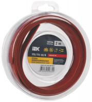 IEK термоусадка трубка ТТУ нг-LS 12/6 красная (2м/упак, цена за уп) ТУТ UDR12-012-006-002-K04-T