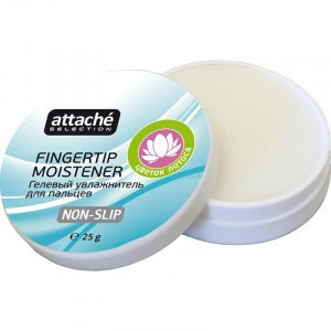 Подушка для смачивания пальцев гелевая Attache Selection Цветок Лотоса, 25г 554618