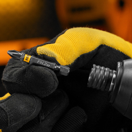 Бита PH2х50, сталь легированная S2, 10 шт., Е 6,3, шестигранный профиль, отрывная упаковка Denzel