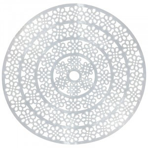 Коврик д/раковины диаметр 30см, ПВХ, арт.8629 Рыжий Кот