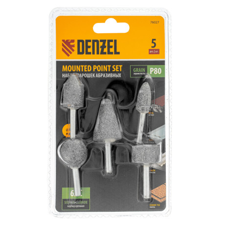 Набор шарошек для дрели (ПШМ) 5 шт Denzel