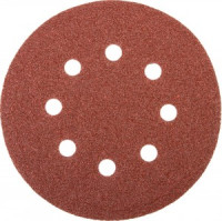 Круг шлифовальный универсальный STAYER &quot;MASTER&quot; из абразив. бумаги, 8 отверстий, Р40, диам. 125мм