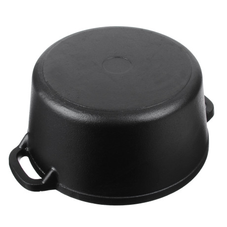 VETTA Кастрюля чугун, 3,8л, d23х10см, чугун крышка, нерж ручка, индукция