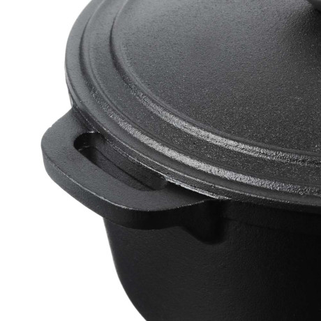 VETTA Кастрюля чугун, 3,8л, d23х10см, чугун крышка, нерж ручка, индукция