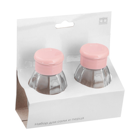 Набор для соли/перца, 3,5х7,5см, стекло, полипропилен