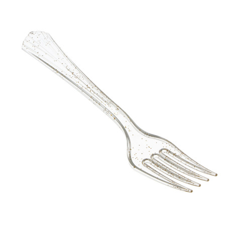 Набор столовых приборов одноразовых тм Fntastic, 20 шт, пластик, золото, вилки, ложки