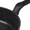 SATOSHI Стоун Сковорода литая глубокая d28см, антипригарное покрытие Мрамор, индукция