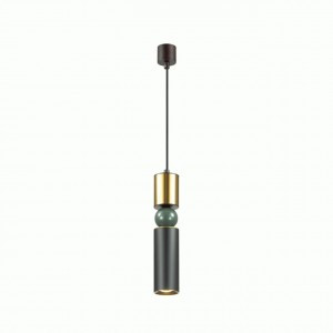 ODEON LIGHT 4073/5L ODL19 044 черн./зол./зелен. подвес GU10 1*5W SAKRA 500lm 1500x65