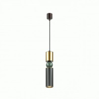 ODEON LIGHT 4073/5L ODL19 044 черн./зол./зелен. подвес GU10 1*5W SAKRA 500lm 1500x65