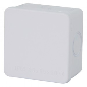 Stekker Коробка разветвительная 85x85x50 7 отверстий IP65 светло-серая EBX31-01-65 39557