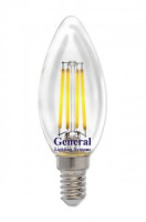 General LOFT свеча димм. C37 E14 8W(570Lm) 4500K 4K 35х98 филамент (нитевидная)прозр. 686800