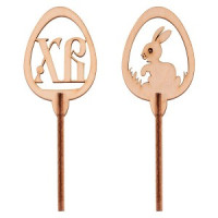 Топпер для кулича/пасхи &quot;Пасхальный заяц&quot; (кратность 6!!!) 10,5*3,6*0,7 см, 2шт 18-353 Мультидом