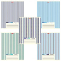 Тетрадь А5, 48 л., HATBER, скоба, линия, обложка картон, &quot;LINE&quot; (5 видов в спайке), 48Т5В2, T277744