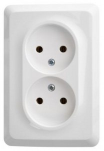 Systeme Electric Этюд роз. СУ 2 мест. бел. новый (пл.осн.) PC16-105B (12!)