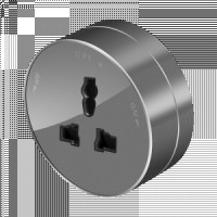 Systeme Electric MultiTrack роз. ОУ 1 мест. универсальная 13А, 250В Графит MTK13002G