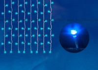 Гирлянда-занавес ULD-C1510-160/DTA 160LED 8W синий 1,5x1/16 нитей, 8реж. IP20, пров.прозр. Uniel