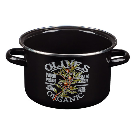 Ветка оливы Кастрюля эмалированная 2л