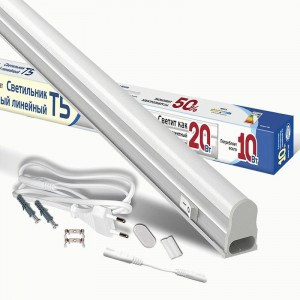 IONICH св-к св/д линейный T5 10W(900lm) 4000K 4K 856x23x33 выкл.(шнур вилк) IP40 ILED-COCB 900 1569