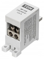 TDM Клемма распределительная на DIN-рейку КР-125 1П 125А (2х16мм2) SQ0823-0114