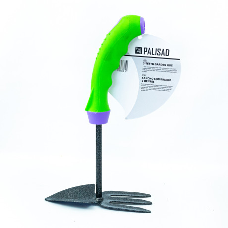 Мотыжка комбинир, профиль "лепесток" и 3-зубая, защ. покр, обрез. эргономичная рукоятка Palisad