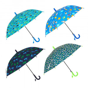 Зонт-трость, детский, POE, пластик, сплав, 50см, 8 спиц, 4 дизайна