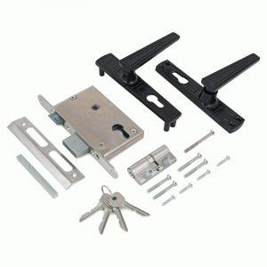 Д-град Зенит ЗВ4-3.01 чёрный Замок врезной с/руч (15)