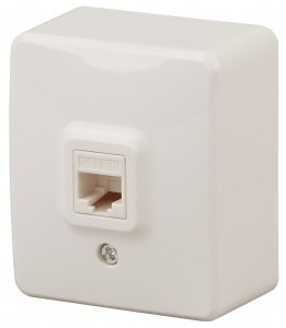 ЭРА Эксперт роз. комп. RJ45, ОУ 1 мест. сл.кость, 11-3203-02, Б0020731