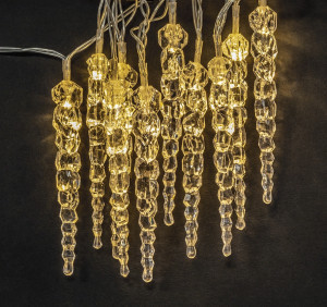 Гирлянда "Сосульки прозрач" 10LED 1,65м тепл.бел проз.пвх 2xR6не в/к NGF-D016-10WW-2AA Navigator