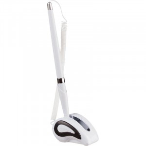 Ручка шарик. на липучке для стены и стола Attache белая, син.ст. 490442