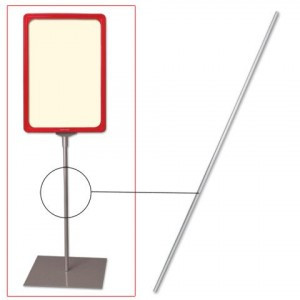 Трубка для сборки напольной стойки под рамку-POS, длина 1200 мм, диаметр 10 мм, 290268